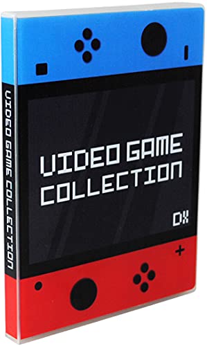 Game Case for Nintendo Switch Cartridges - Holds 60 Video Games Securely in Foam | Heavy Duty Compact Travel Storage Binder & Protective Holder Organizer with Snap-Lock Closure - color: red / blue