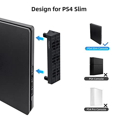 Mcbazel Dobe Intelligent External Auto Temperature Control 3-Fan Cooling Fan Cooler for PS4 Slim Gaming Console (NOT for PS4 or PS4 Pro)