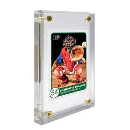 Ultra PRO Lucite Brik 1″ Screwdown – Clear Acrylic Trading Card Holder with Four‑Screw Closure, Premium Display Case for Standard Cards and Photos