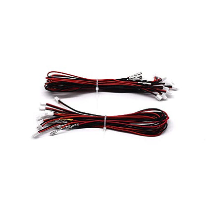 Arcity 20 Pc Arcade Button Wires Harness Cable - 11.81in, USB Encoder PCB, 2.8mm Terminals, Compatible with LED & Sanwa Style Buttons - color: 0.110 inch(2.8mm)-L:11.81in