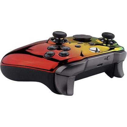 Custom Controllerzz Elite Series 2 Controller Compatible With Xbox One, Xbox Series S and Xbox Series X (Rainbow Chrome) - color: Rainbow Chrome