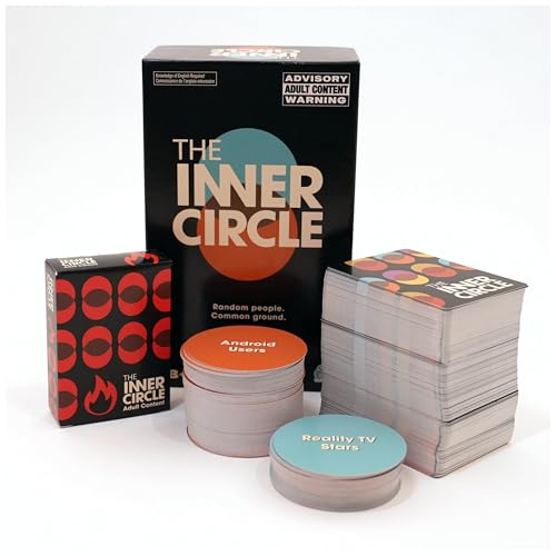 Spin Master Games The Inner Circle Find Common Ground Party Game | Adult Card Game of Finding Similairites Between Traits, 69 NSFW Cards for Happy Hours, Mature Content, 3-10 Players, Ages 18+ - style: The Inner Circle