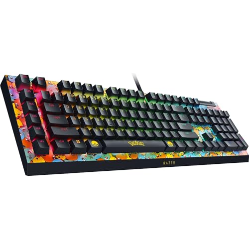 Razer BlackWidow V4 X Mechanical Gaming Keyboard, Pokémon Edition | Green Switches Tactile & Clicky, 6 Macro Keys, Chroma RGB, Doubleshot ABS Keycaps, Sound Dampening & Stabilizers - color: Pokémon Edition