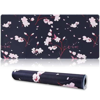 XXL Gaming Mouse Pad 35.4x15.7 Professional Large Mouse Pad & Computer Game Mouse Mat-90x40 Blackhua - color: 90x40 Blackhua, size: 35.4x15.7x0.1IN