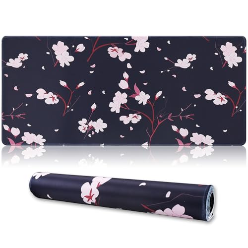 XXL Gaming Mouse Pad 35.4x15.7 Professional Large Mouse Pad & Computer Game Mouse Mat-90x40 Blackhua - color: 90x40 Blackhua, size: 35.4x15.7x0.1IN