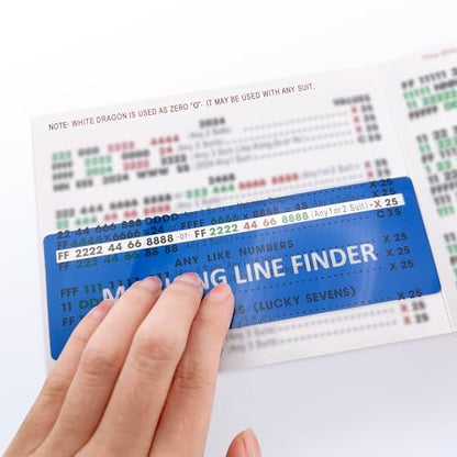 4Pack Mahjong Line Finder, Mahjong Line Reader, Mahjonngg Rules Helper | MahJong Card Guide, Mahjong Accessories and Gifts for Women (Blue) - color: Blue