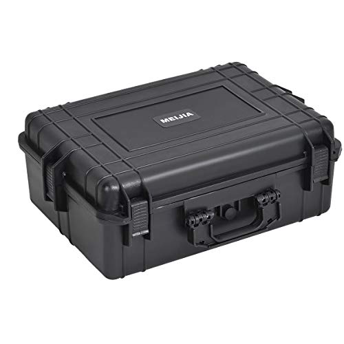 MEIJIA Portable Waterproof Protective Hard Case, Camera Case with Customizable Fit Foam Inserted,Fit Use of Drones,Camera,Equipments, Elegant Black (22.4"X16.73"X8.46") - size: 22.4"X16.73"X8.46"