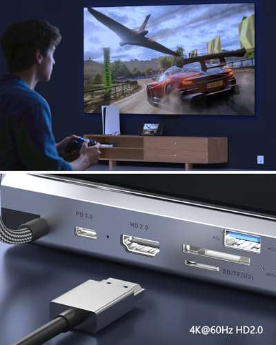 YCE 13-in-1 Steam Deck Dock for Switch/ROG Ally/Legion Go | for Steam Deck & OLED, ASUS ROG Ally & X, Lenovo Legion Go, MSI Claw, Light Black Aluminium,Handheld gaming accessories - color: 13 in 1
