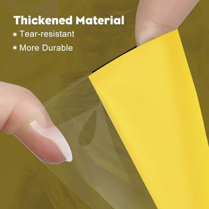 Lightning Yellow MTG Card Sleeves, Hypttior Dual Matte Textured 100 Card Sleeve with 100 Inner Sleeves for Standard Card, MTG, PKM, Baseball Card, Sports Cards - color: Lightning Yellow