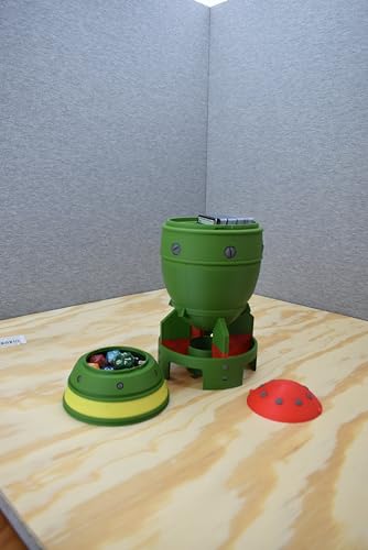 Mini Nuke Deck box and Dice Container - Video game inspired tabletop RPG Deck box and Dice/Token Container - Fallout (Non Black Wax Finish) - style: Non Black Wax Finish