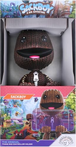 Exquisite Gaming Sackboy Controller Holder - Little Big Planet Official Phone Stand & Cable Guys Figure
