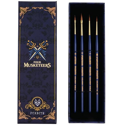 FOXBITE Kolinsky Sable Set Brushes for Miniature Painting Modeling Pieces Fine Detail Paint Brush Miniature Painting Kit Mini Paints Acrylic for Warhammer for Advanced Painters