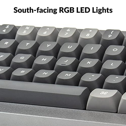 Keychron Q4 Wired Custom Mechanical Keyboard, QMK/VIA Programmable Macro, Full Aluminum, Hot-Swappable Gateron G Pro Red Switch, 60% Layout Double Gasket Compatible with Mac and Windows - Blue - color: Gray (Gateron G Pro Red Switch)