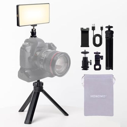 Professional 192 LED Camera Lighting Kit for Streaming and Video Conferencing - Elevate Your Content Quality with The Perfect Video Light