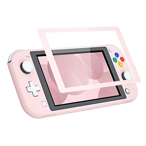 eXtremeRate Cherry Blossoms Pink DIY Replacement Shell for Nintendo Switch Lite, NSL Handheld Controller Housing with Screen Protector, Custom Cover for Nintendo Switch Lite [Console NOT Included] - color: Cherry Blossoms Pink