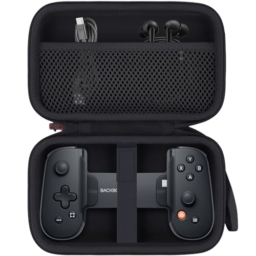 khanka Case for Backbone Pro/Backbone One iOS Mobile Gaming Controller,Carrying Case Compatible with Backbone Pro/One iOS Mobile Gaming Gamepad/Controller - color: Black