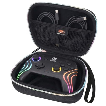 Legestori Hard EVA Carry Case Compatible With PDP Gaming Afterglow Wave Wireless Nintendo Switch Pro Controller, Portable Travel Game Controller Storage Box (Case Only