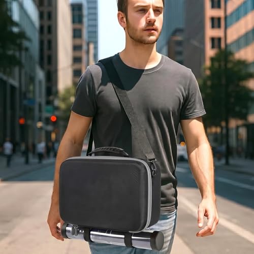 casmilee Deck Box Carrying Case for MTG/TCG Cards with Playmat Straps | 6 Adjustable Dividers, Mesh Pocket, Shoulder Strap, Holds Deck Boxes, Dice and Playmat, Case Only - color: Grey