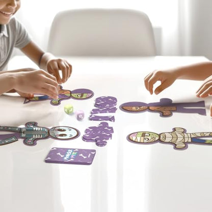 Miniland Monster-Creating Board Game for Kids +5, Comes with 48 Pieces, Challenge Cards and Dice, Develops Symmetry and Concepts of Left-Right | Monster Mix - color: Monster Mix