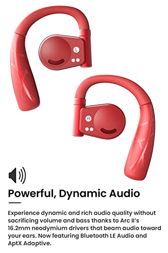 Cleer ARC II Sport Open Ear Headphones, Red - color: Red