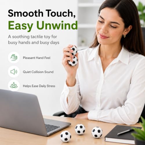 POSOUL 20 PCS Balls Magnetic Game with String, Soccer-Themed Magnet Board Set, Fidget Toys，Portable Tabletop Strategy Toy for Parties, Travel and Camping, Gift for Kids Ages 3+ and Adults