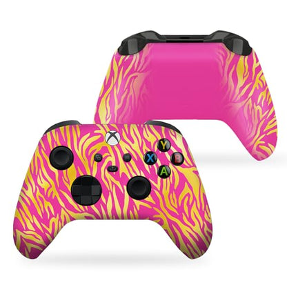 DreamController Nobility Tiggger Custom X-box Controller Wireless compatible with X-box One/Series X/S Proudly Customized in USA I Permanent HYDRODIP Print(NOT JUST A SKIN)(MODDED) - color: Nobility Tigger, size: Modded - Front & Back Print