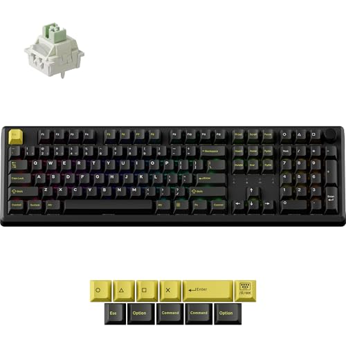 Keychron J5 HE Wireless Hall Effect Gaming Keyboard, 107-Key Full Siz | Magnetic Switch, Rapid Trigger, RGB Backlight, Knob, QMK Launcher, 2.4GHz/Bluetooth 5.2/USB-C, for Mac Windows Linux