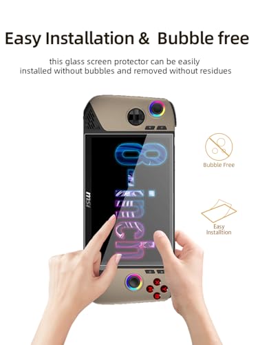 Screen Protector for MSI's New Claw 8 AI+ Handheld Game Console,Tempered Glass Film Anti-Scratch High Touch Sensitivity,3 Pack
