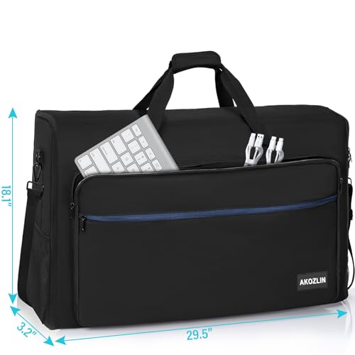 AKOZLIN LCD Screens/TVs Transport Tote Bag for 27" - 32" Displays Padded Monitor Carrying Travel Case (NOT FOR IMAC) With Shoulder Strap Accessories Pocket - size: For 27"- 32" Screen