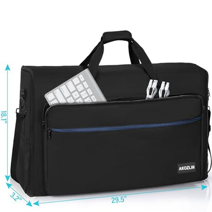 AKOZLIN LCD Screens/TVs Transport Tote Bag for 27" - 32" Displays Padded Monitor Carrying Travel Case (NOT FOR IMAC) With Shoulder Strap Accessories Pocket - size: For 27"- 32" Screen
