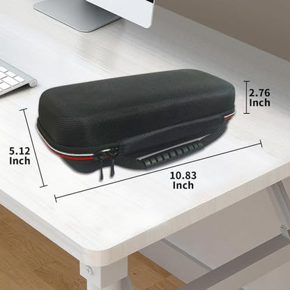 Kuprusar Switch Case, Portable Oled Switch Travel Game Bag with Hard Shell Protection, Red Zipper - color: Red
