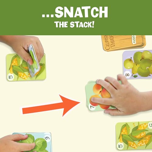 Melon Rind Clumsy Thief Junior Math Card Game, Adding to 10 Fun for Kids Ages 5-7+, Award-Winning Family Game for 2-4 Players, Educational to Develop Math Skills with Confidence - style: Adding to 10