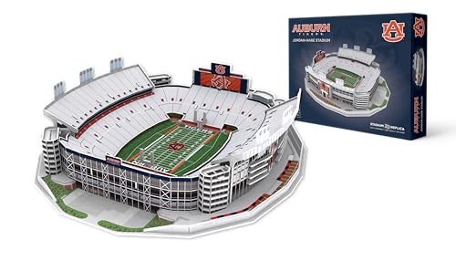 Pro Lion 3D Jigsaw Puzzle of Jordan-Hare Stadium - 82 Pieces | 2 Hour Build Time | Home of Auburn Tigers | NCAA College Football Gifts for Boys, Men & Kids Aged 8 & Up | Games for Tiger Fans - style: Home of Auburn Tigers