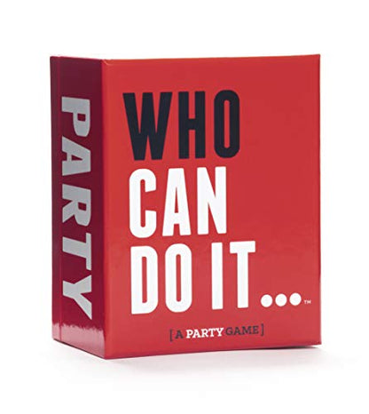 DSS Games Who Can Do It [Compete with Your Friends to Win These Challenges | Adult Party Game | Great for Game Night, Big Groups, Pregames | Gifts for Him] | 250 Challenge Cards, 3+ Players, Ages 17+, Pregame, Game Night, Gift for Him, College Party Game,