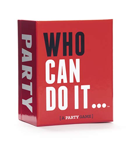 DSS Games Who Can Do It [Compete with Your Friends to Win These Challenges | Adult Party Game | Great for Game Night, Big Groups, Pregames | Gifts for Him] | 250 Challenge Cards, 3+ Players, Ages 17+, Pregame, Game Night, Gift for Him, College Party Game,