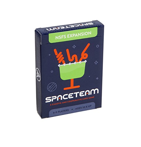 Stellar Factory Spaceteam Expansion: NSFS (Not Suitable for Space) | 48 Cards | 6-9 Players | Ages 18+ | 100% Plastic Cards