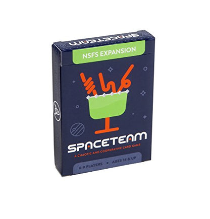 Stellar Factory Spaceteam Expansion: NSFS (Not Suitable for Space) | 48 Cards | 6-9 Players | Ages 18+ | 100% Plastic Cards