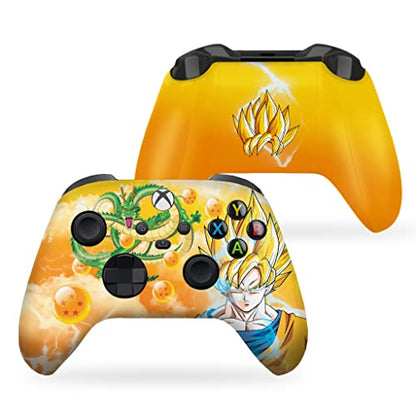DreamController D. B. Z. Gokku Custom X-box Controller Wireless compatible with X-box One/Series X/S Proudly Customized in USA with Permanent HYDRO-DIP Printing(NOT JUST A SKIN) (MODDED) - color: D. B. Z. Gokku, size: Modded - Front & Back Print