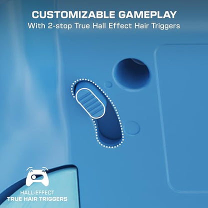 Turtle Beach Rematch Advanced Wired Gaming Controller for Xbox & PC | Xbox Series X|S, Xbox One, PC, 2 Remappable Buttons, Hall-Effect Triggers, Audio Controls, Glows-in-the-Dark, Blue Kitsune - color: Blue Kitsune