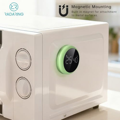 Emerald Quick Que Kitchen Timers, Visual timers Large LED Display Magnetic Countdown Countup Timer for Classroom Cooking Fitness Baking Studying Teaching, Easy for Kids and Seniors (Emerald) - color: Emerald