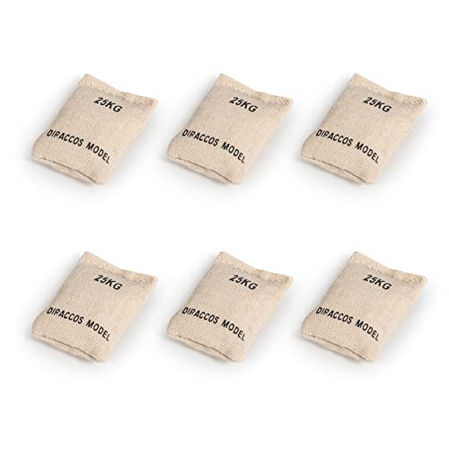 24pcs 1/16 Scale Sand Bags - Sandbag Set, Accessory for RC Tank Model Soldier Action Figure, 1:16 Military Sandbags for Trench Warfare Battle WWII WWI - size: 24pcs