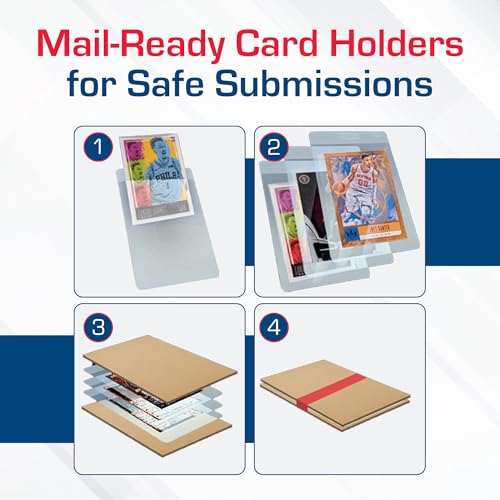 BCW Semi Rigid Card Holder #1 | 2000 Pack | Semi Rigid Card Sleeves for Grading Submissions | Protective Holders for Sports & Trading Cards - size: 2000 Pack