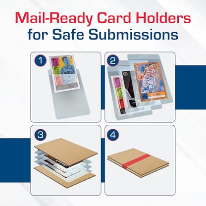 BCW Semi Rigid Card Holder #1 | 2000 Pack | Semi Rigid Card Sleeves for Grading Submissions | Protective Holders for Sports & Trading Cards - size: 2000 Pack
