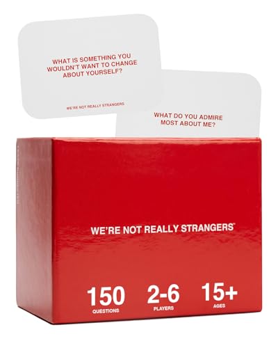 WE'RE NOT REALLY STRANGERS Card Game - 150 Conversation Cards for Adults, Teens, Couples, & Strangers - Icebreaker Questions for Game Night or Date Night, Ages 15+, 2-6 Players - style: Core