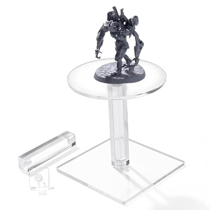 Kalami Flying Miniatures Combat Riser for DND | 4” Acrylic Base Flight Stand Terrain Perfect for Dungeon and Dragons, Warhammer, D&D 5e and Tabletop TTRPGs - size: 4 in-Standard