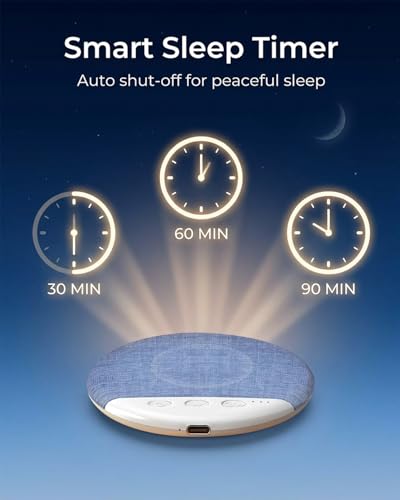 Under Pillow Speaker for Sleeping, Bluetooth Sleep Speaker with White Noise Machine and Timer, Headphone-Free Mini Sound Speaker for Side Sleepers (Blue) - color: Blue
