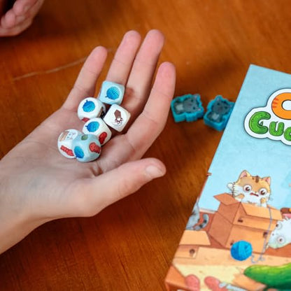 Envy Born Games Cats vs Cucumbers – Dice & Card Game | Hilarious Cat Themed Press Your Luck Game | Roll, Collect, and Outsmart Your Feline Foes | Family Friendly Fun for Teens & Adults