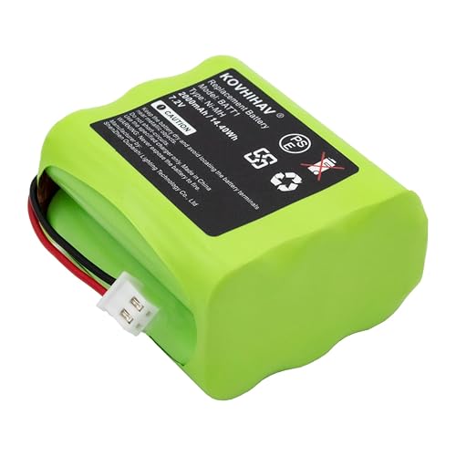 Updated BATT1 7.2v 2000mah ni-mh Battery Pack Control Panel Security System Alarm Battery for BATT1X BATT2X 6MR2000AAY4Z 10-000009-001 10-000013-001 PERS-4200