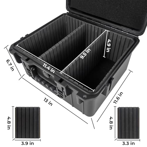 Graded Card Case Holds 106 PSA Slabs, Premium Storage Box - color: Black