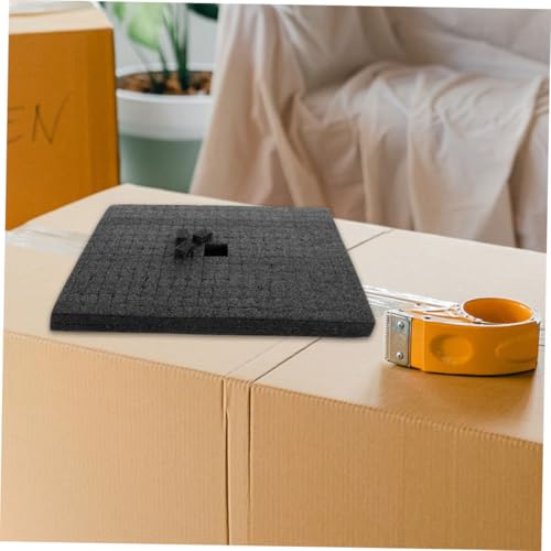 Black Grid Foam Cube Pad 500x300x30mm, Pluckable Foam Insert Sheet for Tool Box, Shipping Packaging, and Game Case Protection Cushion